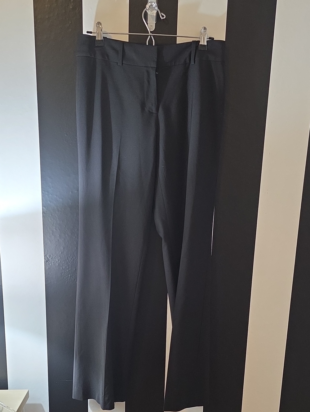 Ann Taylor Black Wide-Leg Trousers